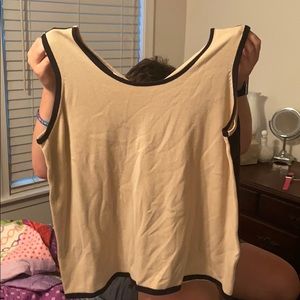 Black and Tan blouse